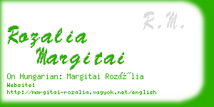 rozalia margitai business card